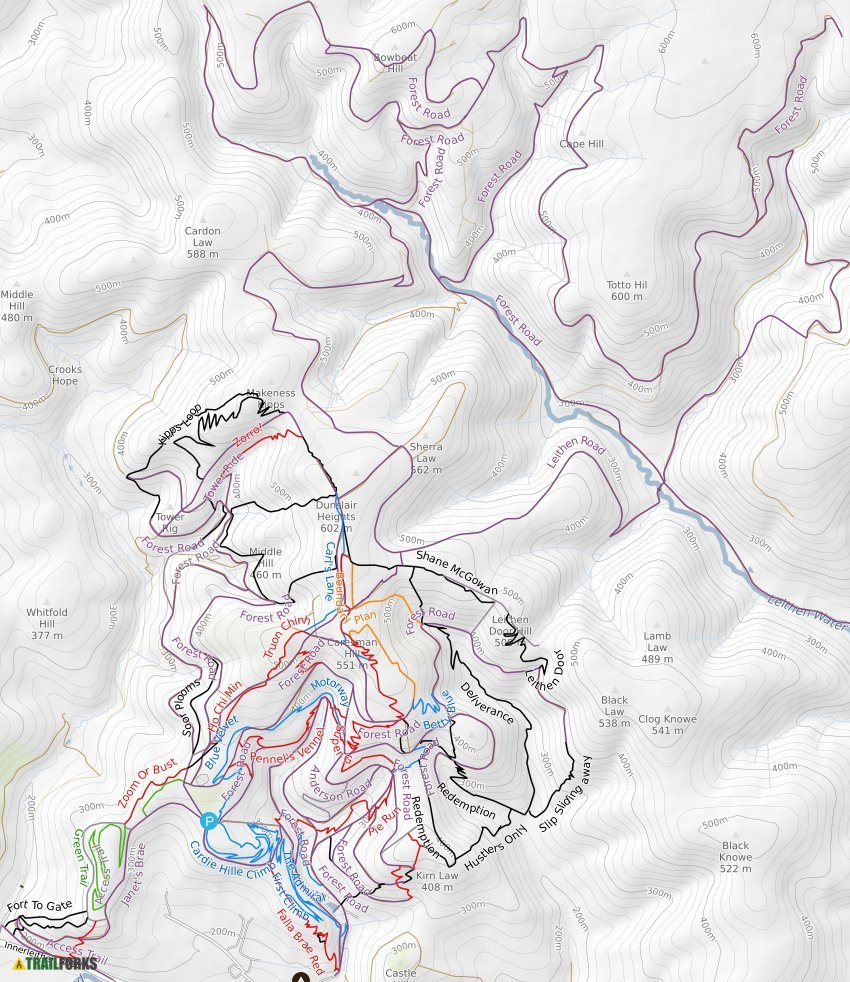 glentress route map