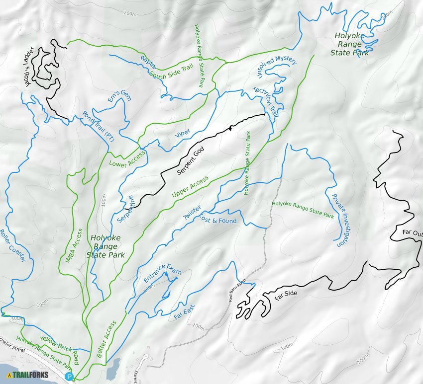 Granby Massachusetts Mountain Biking Trails Trailforks   Granby 13931 Trail Map 