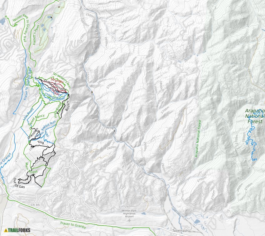 Granby Ranch Bike Trail Map Granby, Colorado Mountain Biking Trails | Trailforks