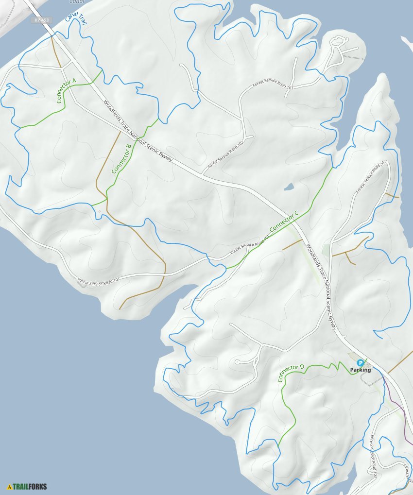 Grand Rivers, Kentucky Mountain Biking Trails Trailforks