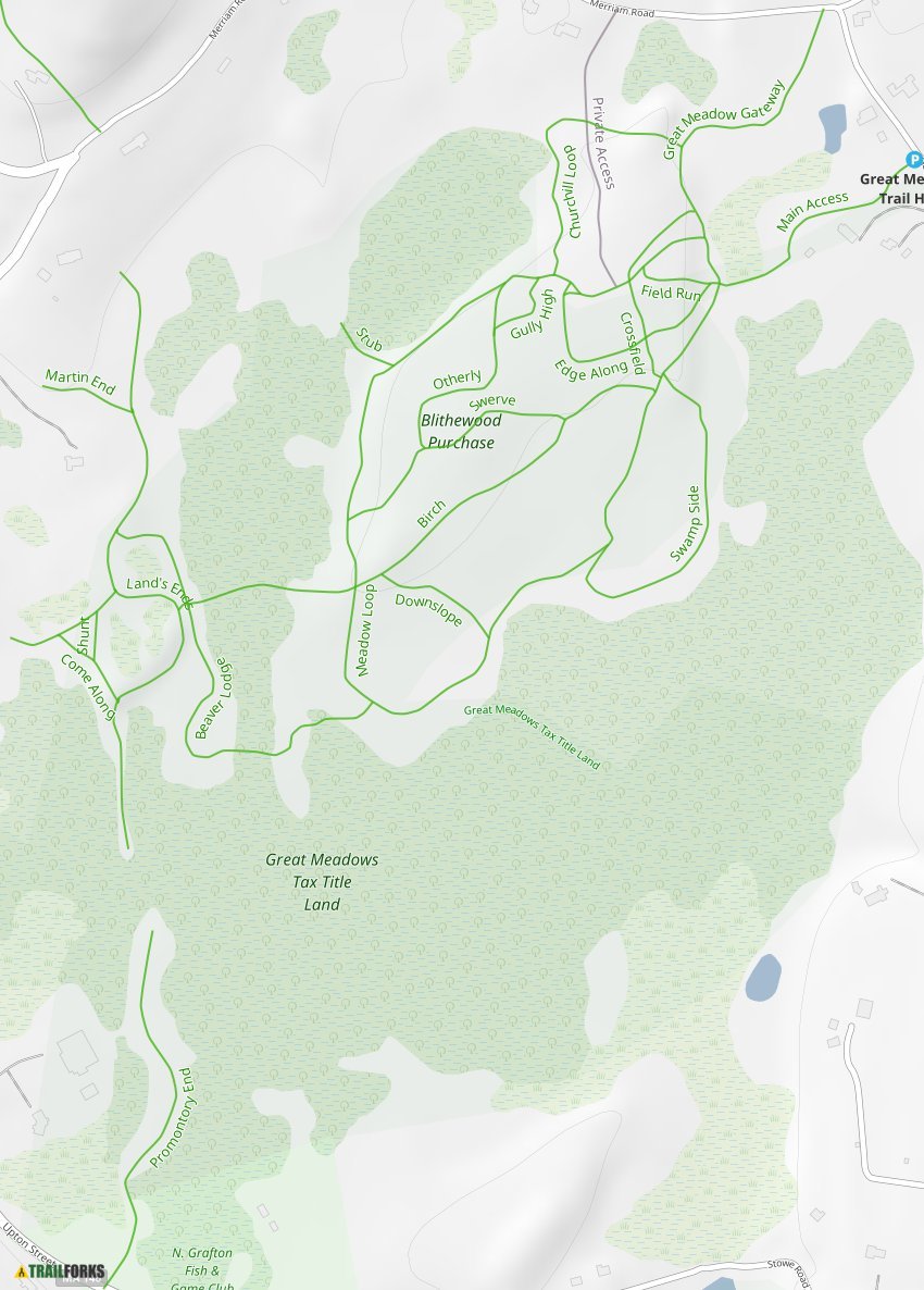 Great Meadow Conservation Area Mountain Biking Trails Trailforks