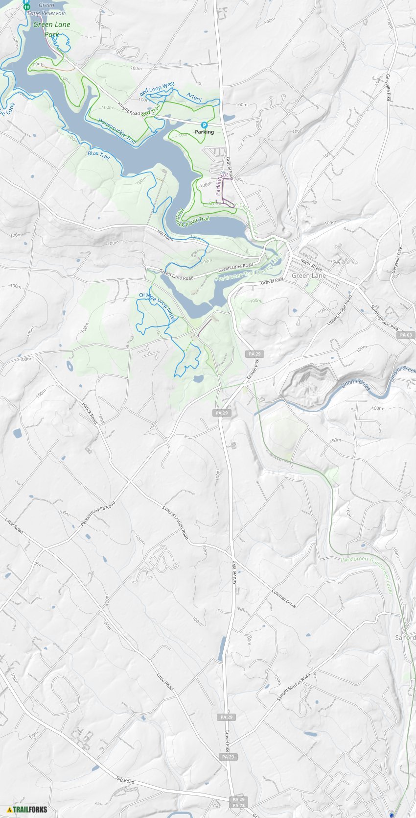 Green Lane, Pennsylvania Mountain Biking Trails Trailforks