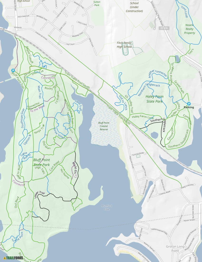 Groton, Connecticut Mountain Biking Trails Trailforks
