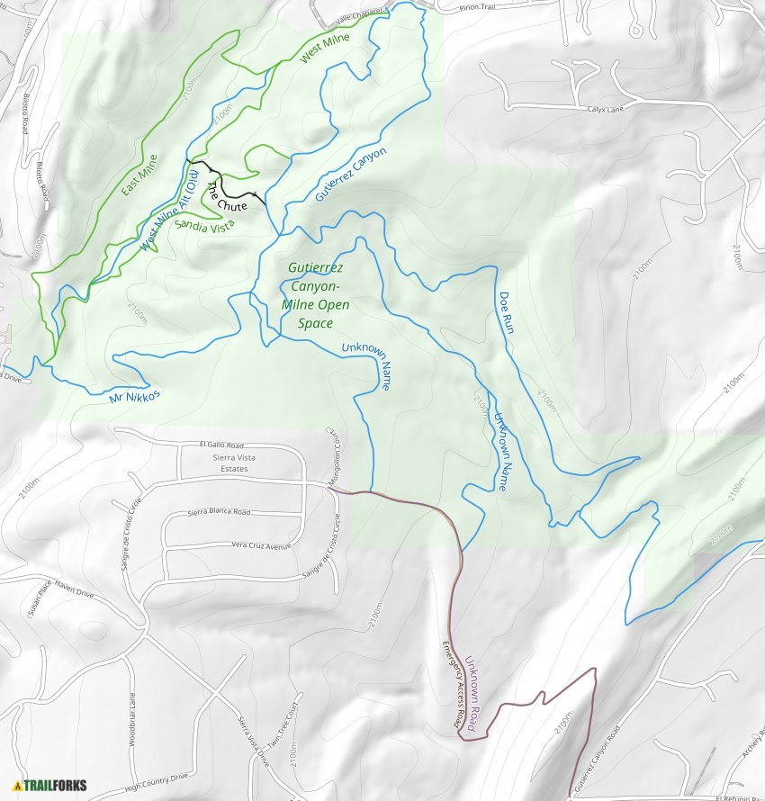 Gutierrez Canyon Open Space Mountain Biking Trails | Trailforks