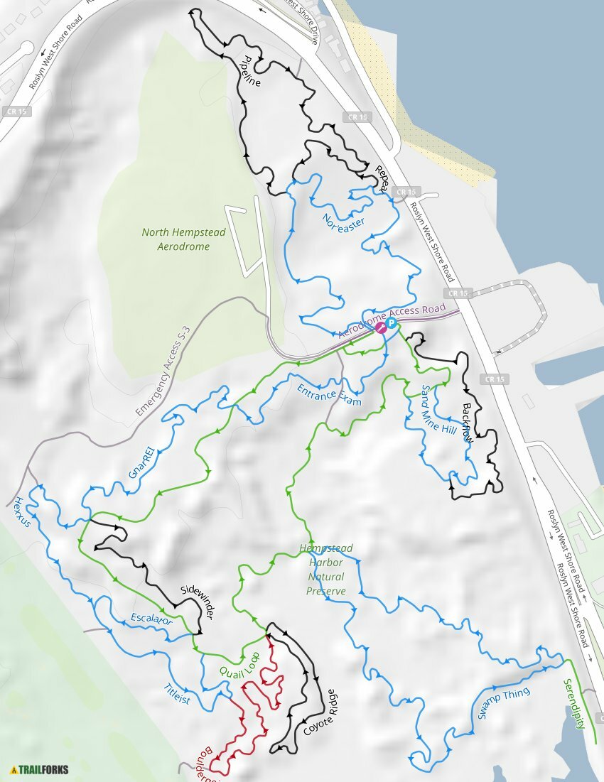 Hempstead Harbor Woods, Port Washington Mountain Biking Trails Trailforks