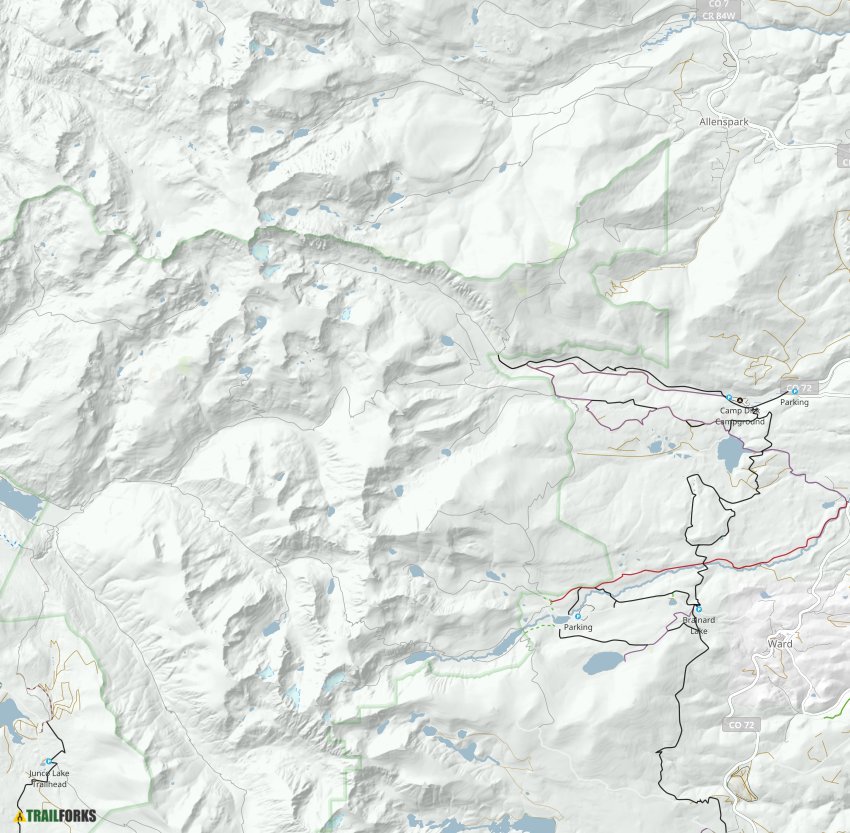 Brainard Lake and Peaceful Valley Mountain Biking Trails Trailforks