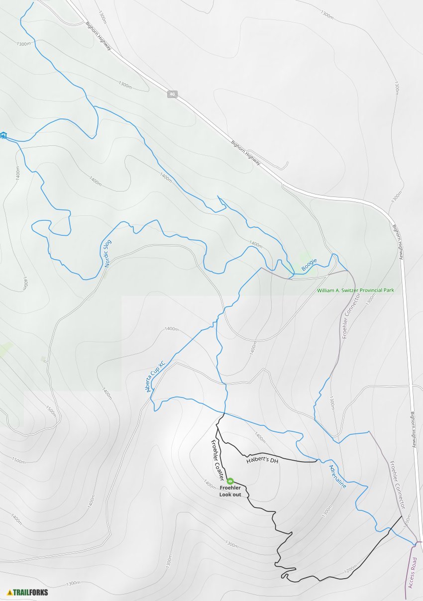nordic centre mountain biking