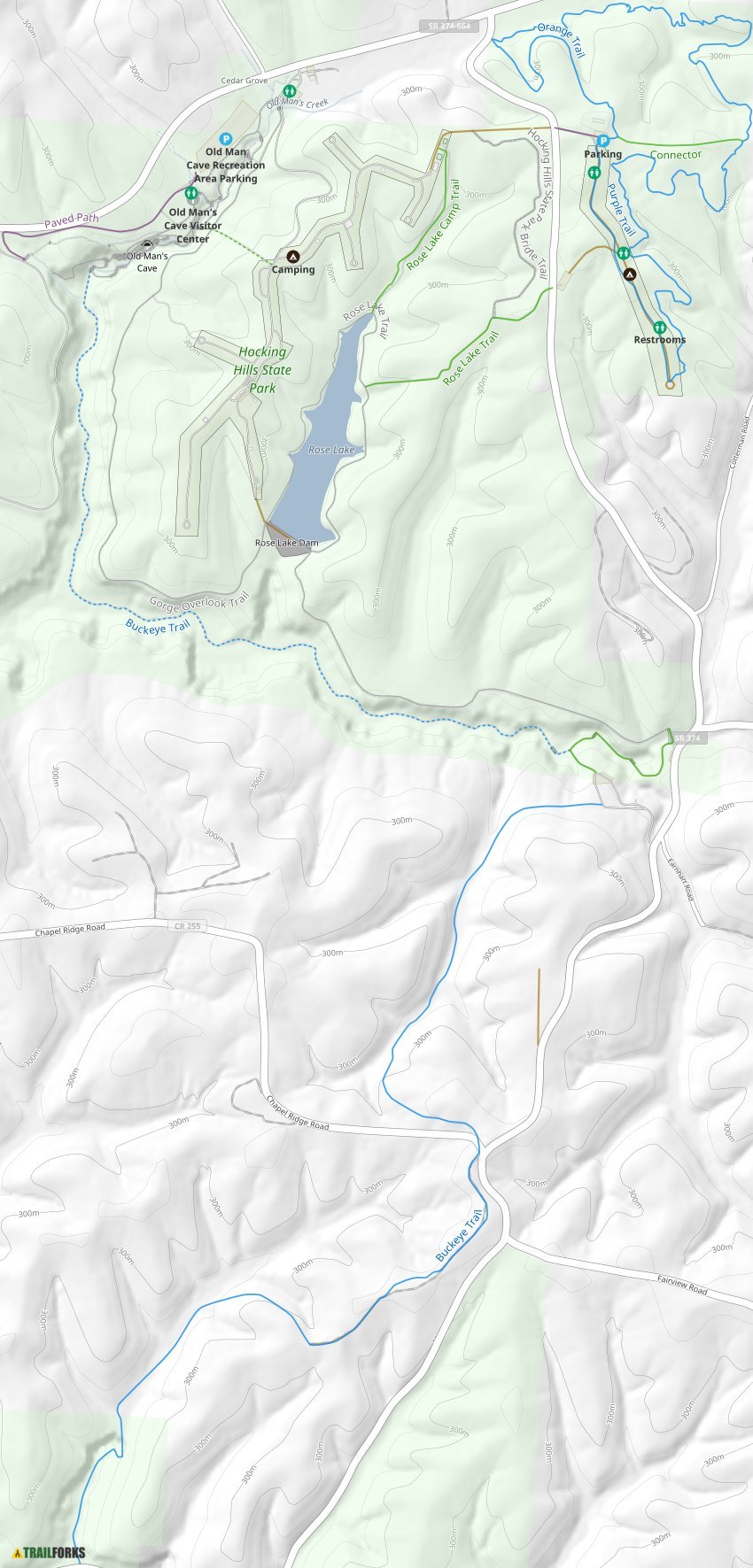 lake logan state park trail map