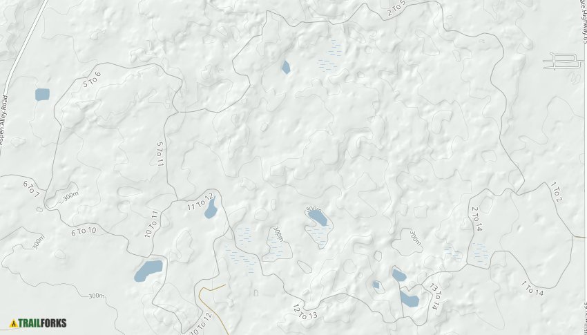Hoist Lake Trail Map Hoist Lake, Mitchell Township Hiking Trails | Trailforks