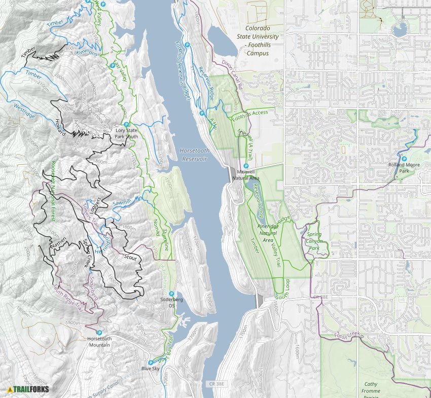 Horsetooth Mountain Biking Trails Trailforks