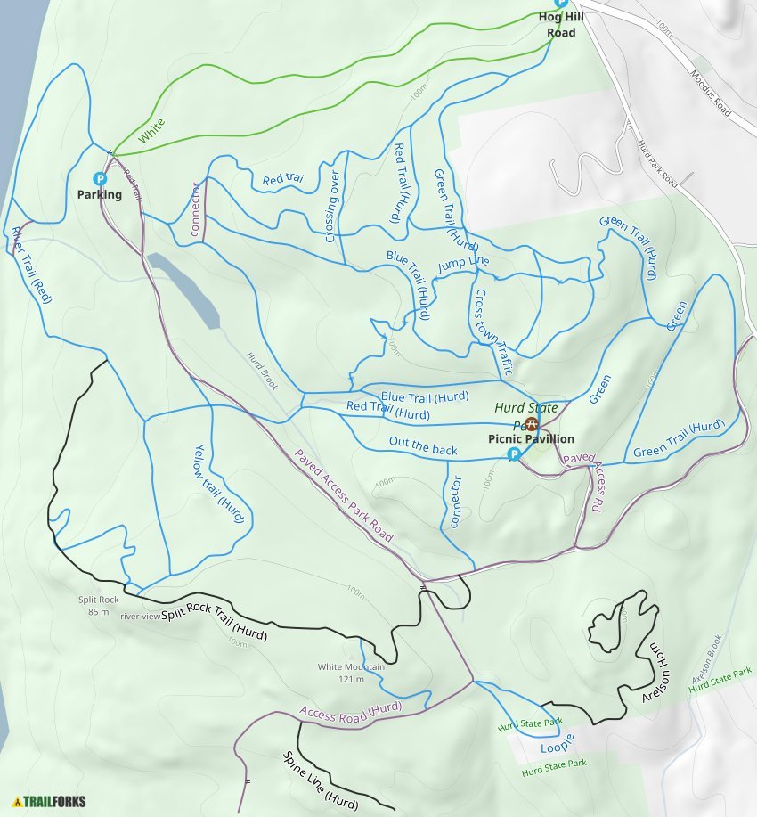 Hurd state park mountain biking sale