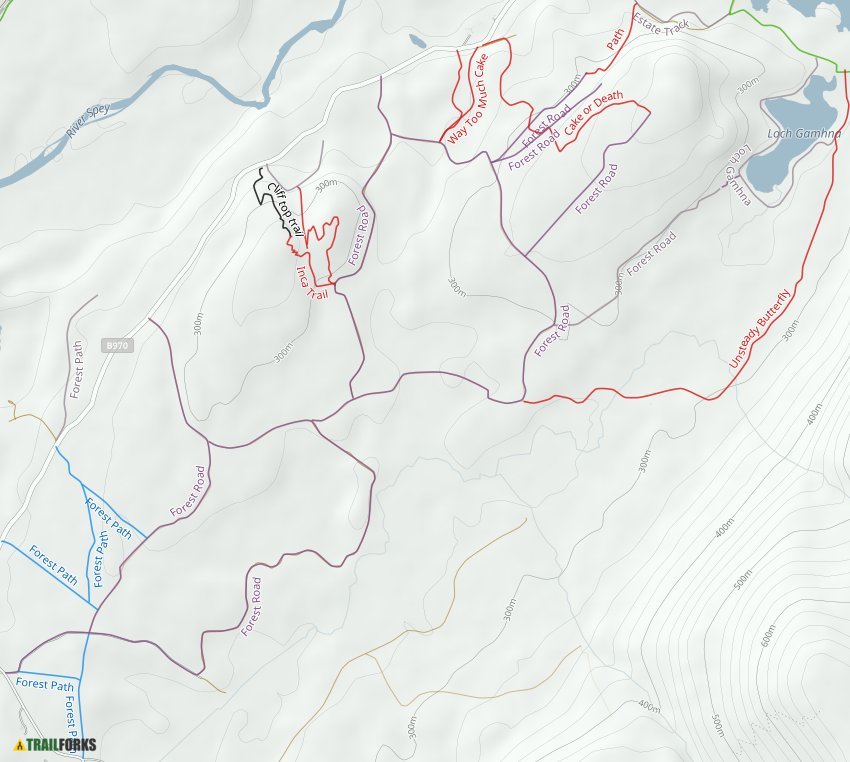 Aviemore Bike Trail Map Inshriach And Dalnavert, Aviemore Mountain Biking Trails | Trailforks