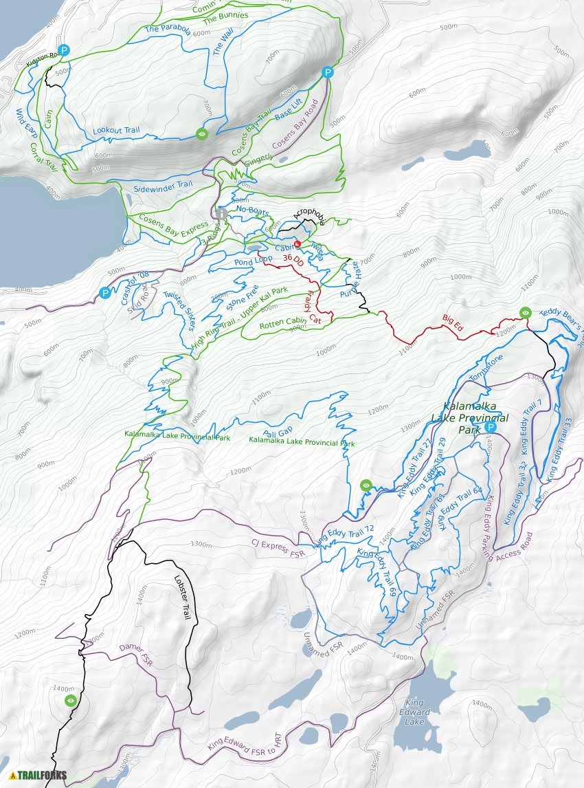 Kalamalka Lake Mountain Bike Trails Trailforks