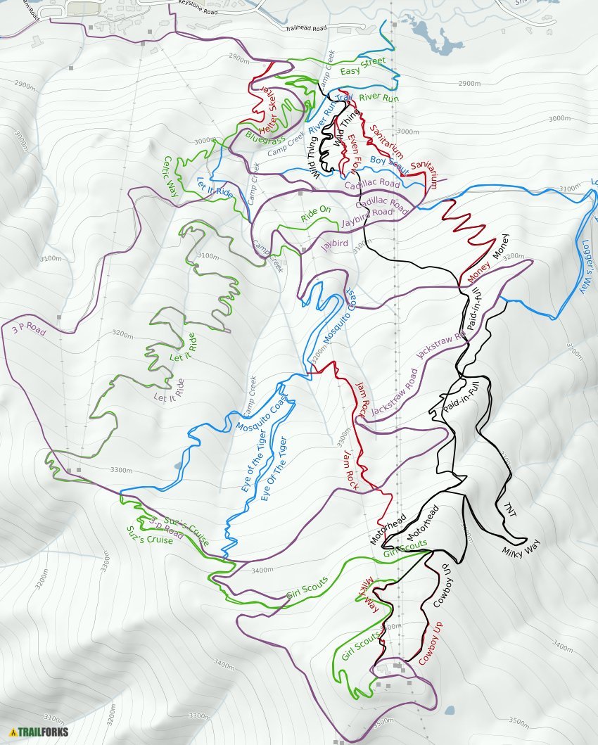 Keystone Resort Mountain Bike Trails Trailforks
