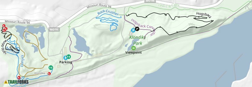 Klondike Park Trail Map 