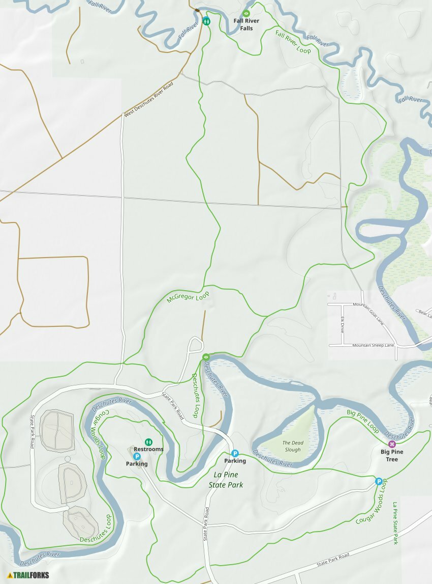 La Pine Oregon Mountain Biking Trails Trailforks   La Pine Trail Map 