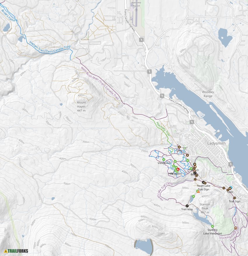 Ladysmith British Columbia Map