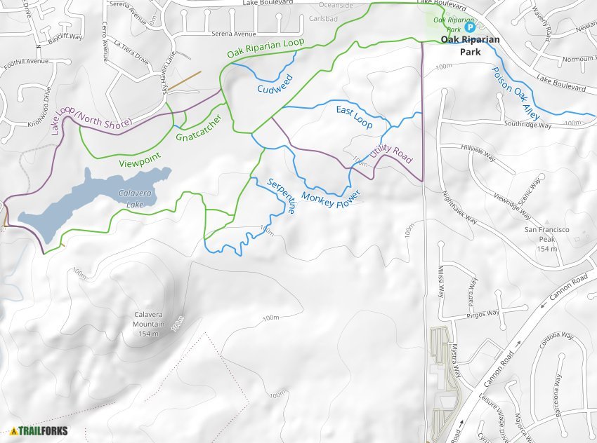 Lake Calavera Hiking Trail Lake Calavera Preserve Mountain Biking Trails | Trailforks