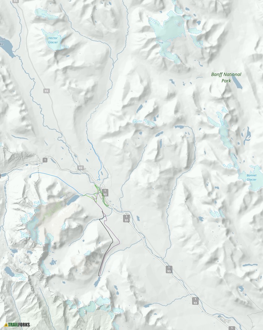 Lake Louise Hiking Trail Map