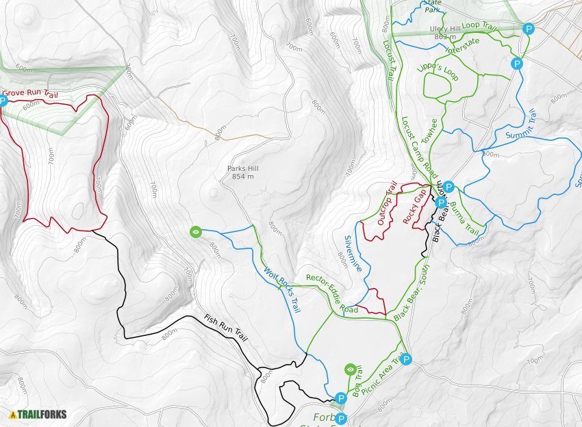 Laurel Mountain Trail Map Laurel Mountain Biking Trails | Trailforks