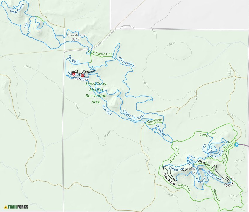 Levis -Trow Mound Mountain Biking Trails | Trailforks