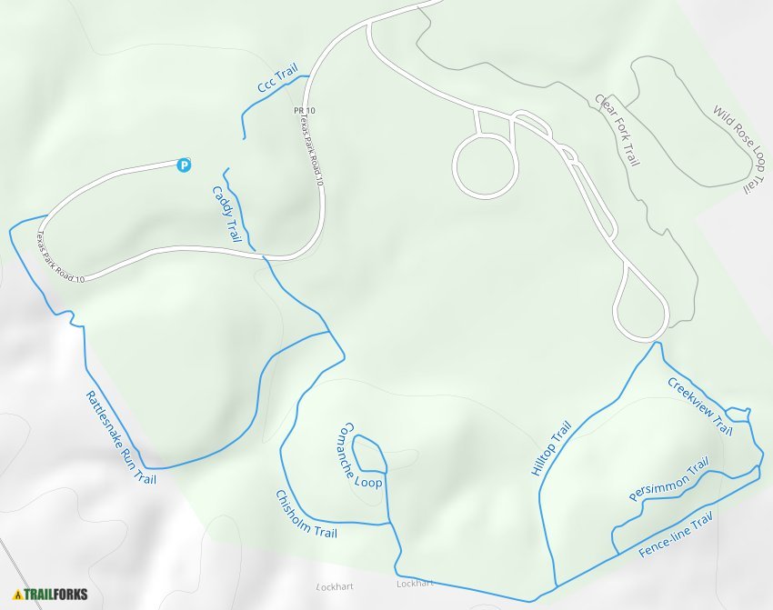 Lockhart State Park Map