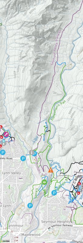 seymour mountain biking