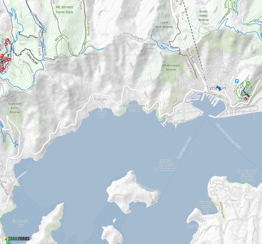 Lyttelton, New Zealand Mountain Biking Trails Trailforks