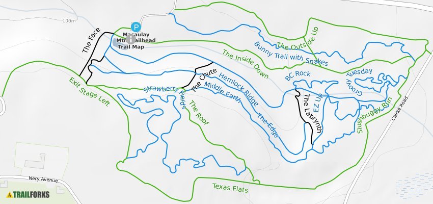 Mccauley Mountain Trail Map Macaulay , Picton Mountain Biking Trails | Trailforks