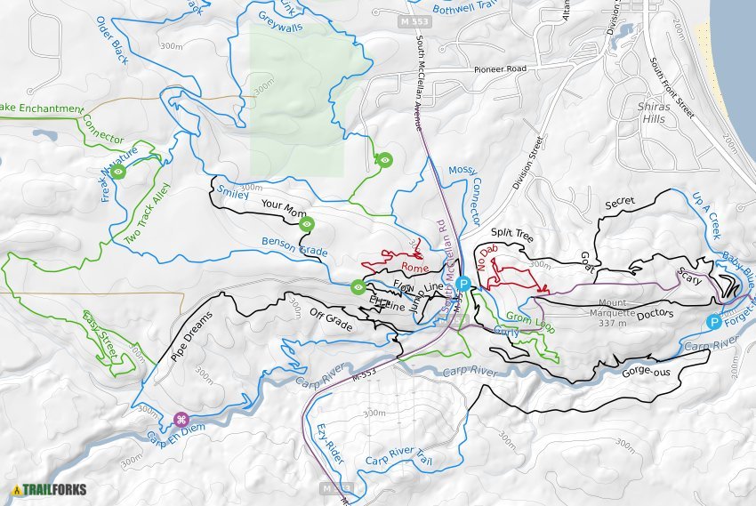 marquette mountain bike trails