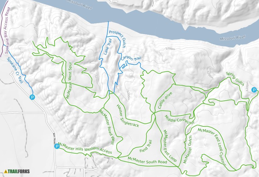 McMaster Hills, Helena Mountain Biking Trails | Trailforks