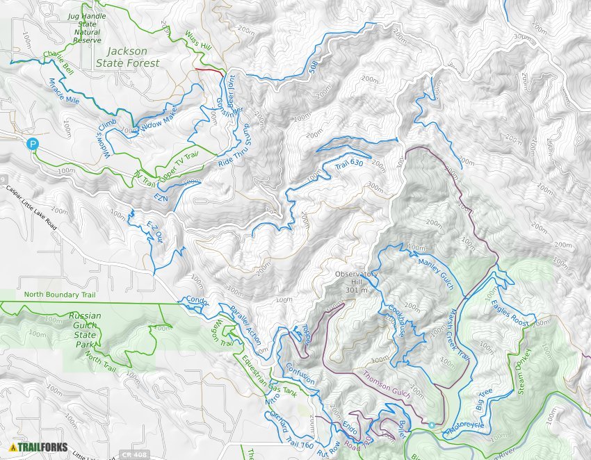 Mendocino, California Mountain Biking Trails | Trailforks