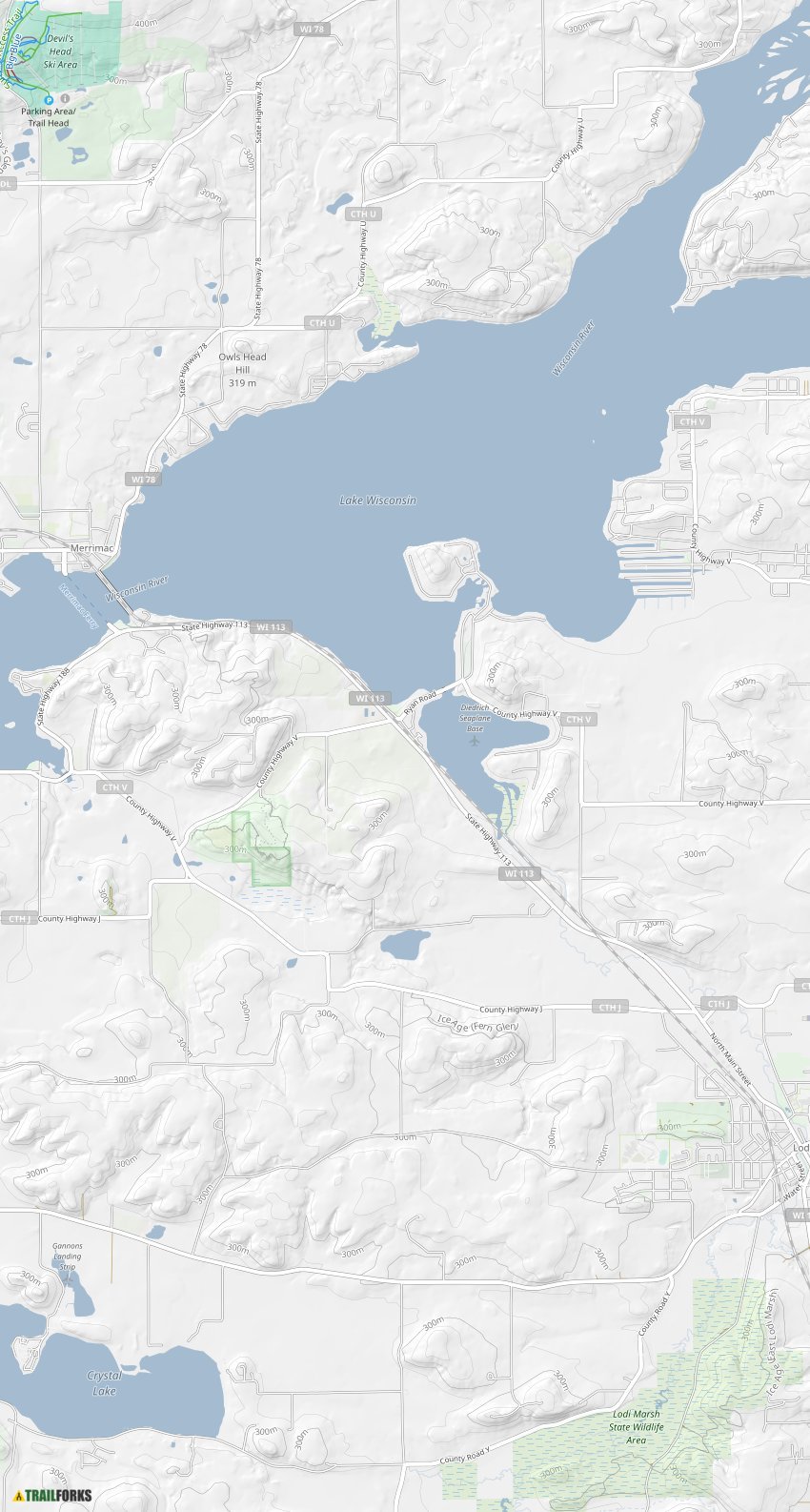 Merrimac, Wisconsin Mountain Biking Trails Trailforks