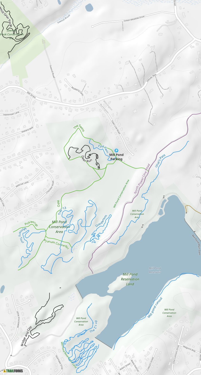Mill Pond Mountain Biking Trails Trailforks