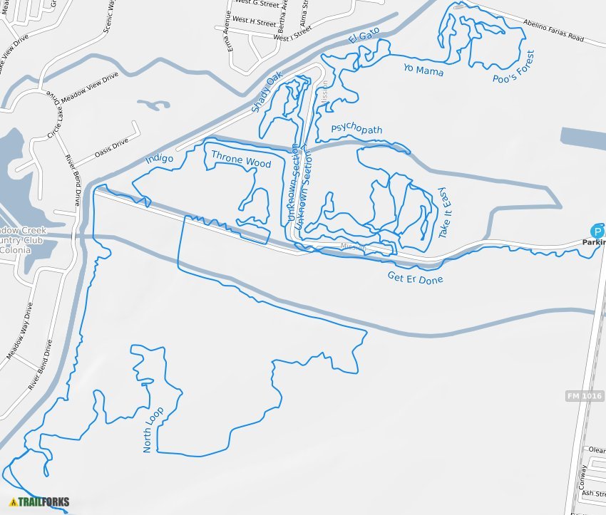 Mission bike clearance trails