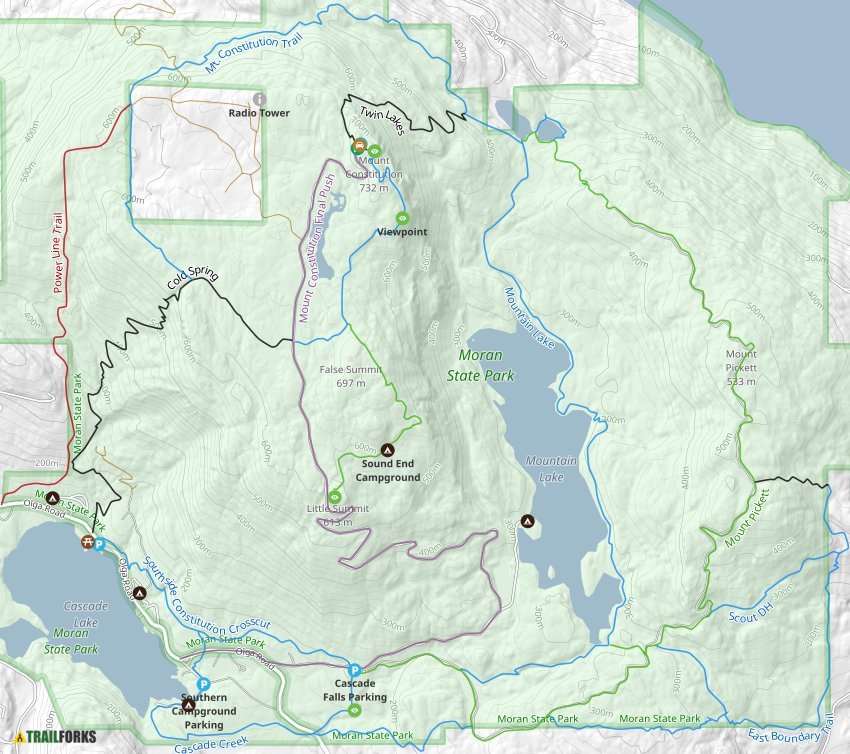 Moran State Park Map