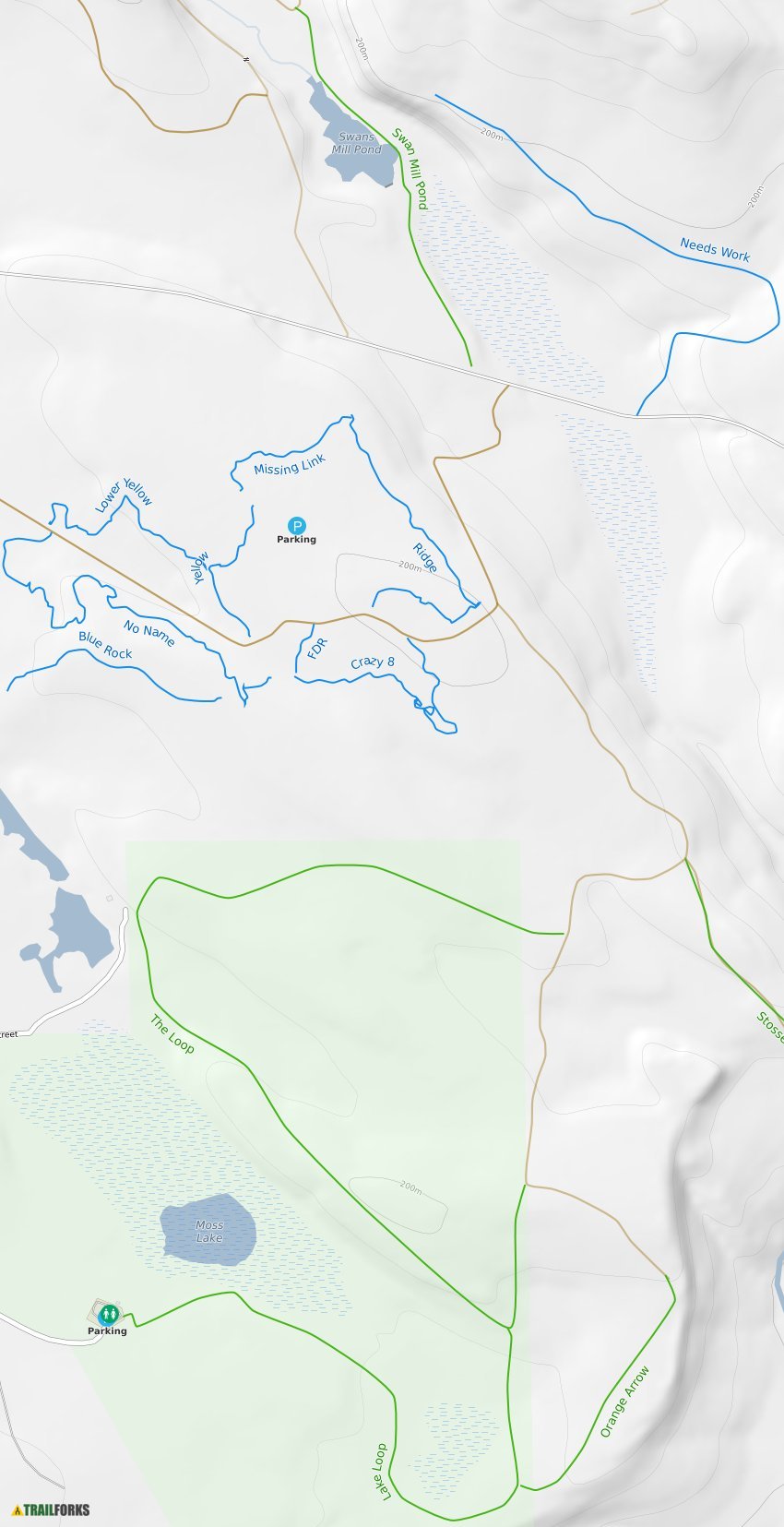 Moss Lake Mountain Biking Trails Trailforks