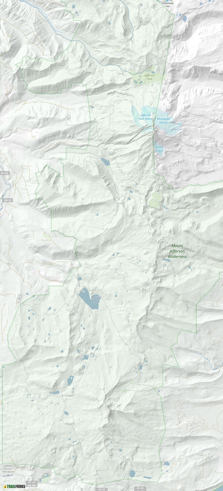 Mt Jefferson Wilderness Map Mount Jefferson Wilderness, Sisters Hiking Trails | Trailforks