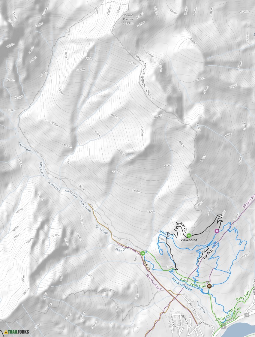 Mount Proctor, Fernie Mountain Biking Trails Trailforks
