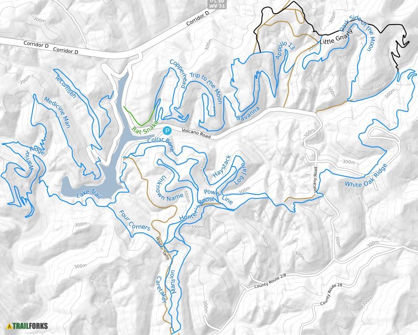 Mountwood Park Trail Map Mountwood Park Mountain Biking Trails | Trailforks