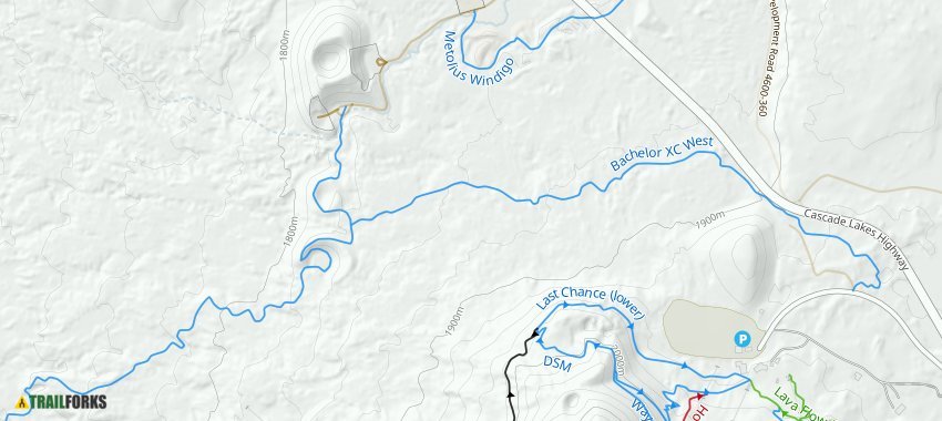 Mt Bachelor Nordic Trail Map Mt Bachelor Nordic Skiing Trails | Trailforks