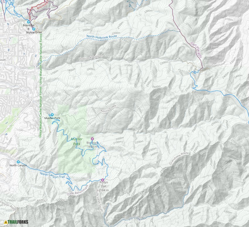 Mueller State Park Map