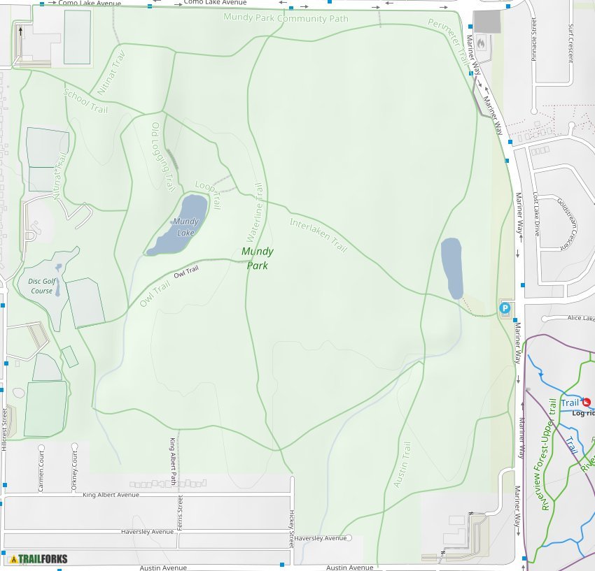 Mundy Park 29771 Trail Map 