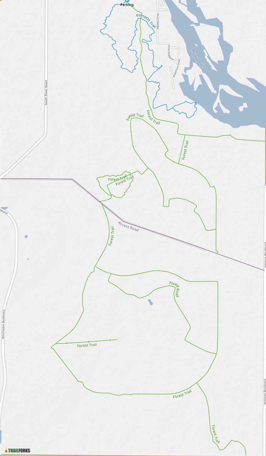 Myakka State Park Trail Map