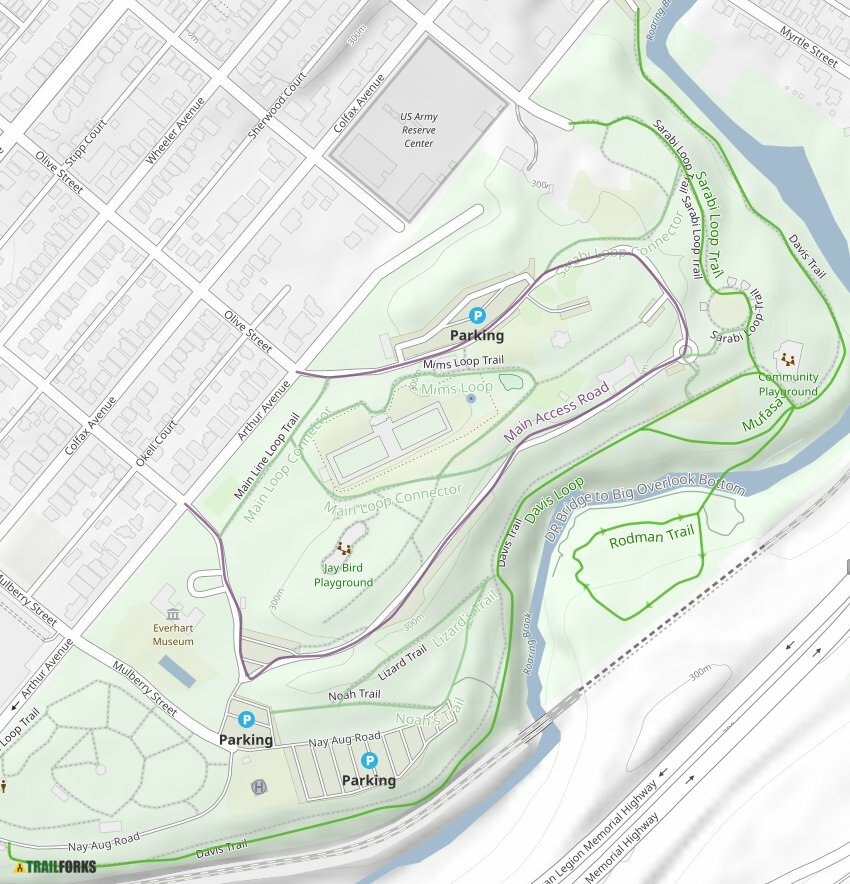 Nay Aug Park, Dunmore Mountain Biking Trails Trailforks