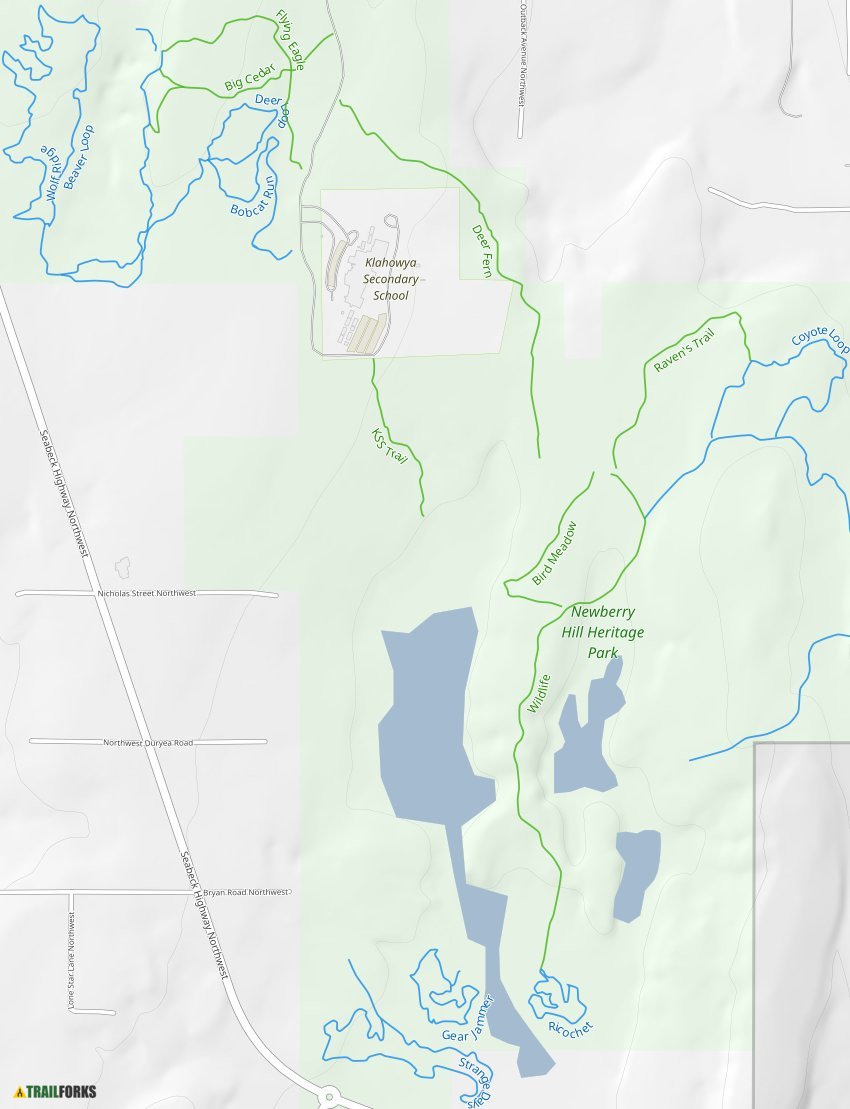 Heritage Park Trail Map Newberry Hill Heritage Park, Silverdale Mountain Biking Trails | Trailforks