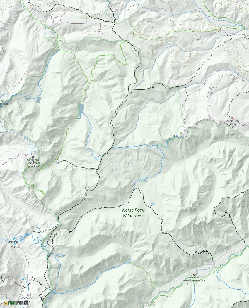Norse Peak Wilderness, Rimrock Hiking Trails Trailforks