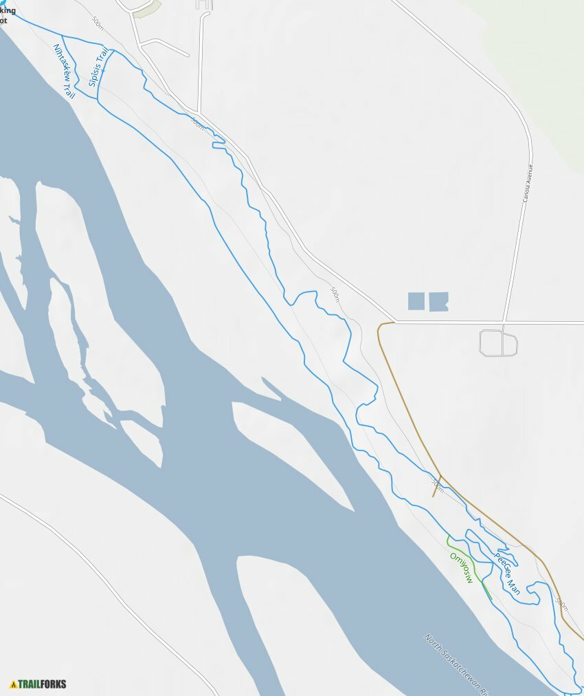 North Battleford Saskatchewan Mountain Biking Trails Trailforks   North Battleford 43774 Trail Map 