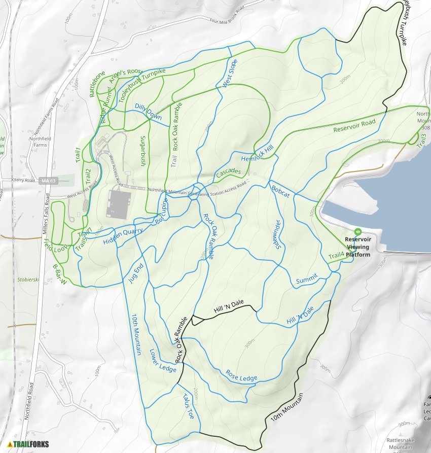 Northfield Mountain Trail Map Northfield Mountain Recreation And Environmental Center, Northfield Mountain  Biking Trails | Trailforks