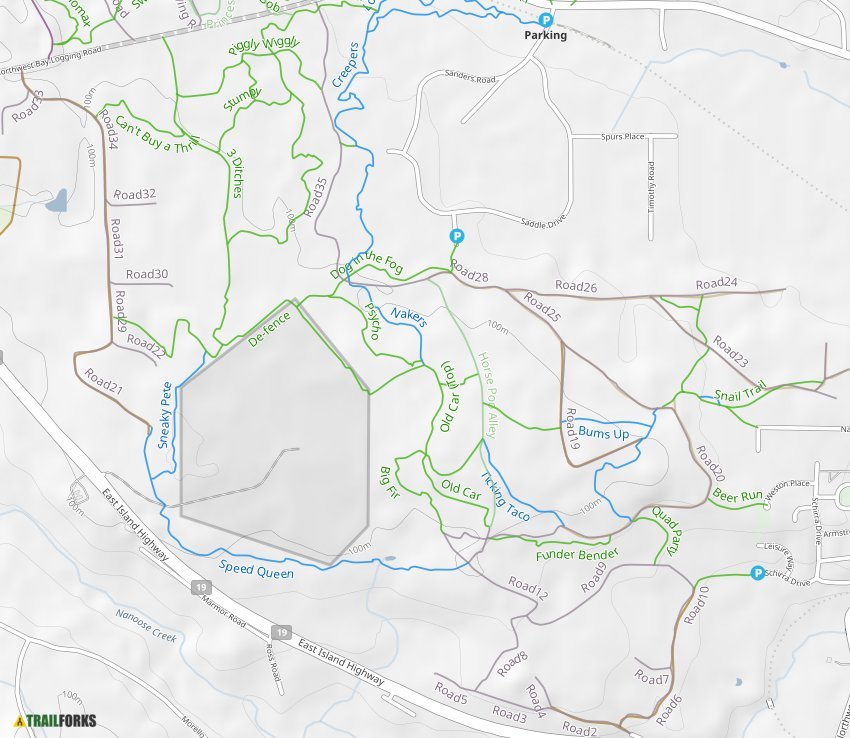 Northwest Bay Trails, Nanoose Bay Mountain Biking Trails 